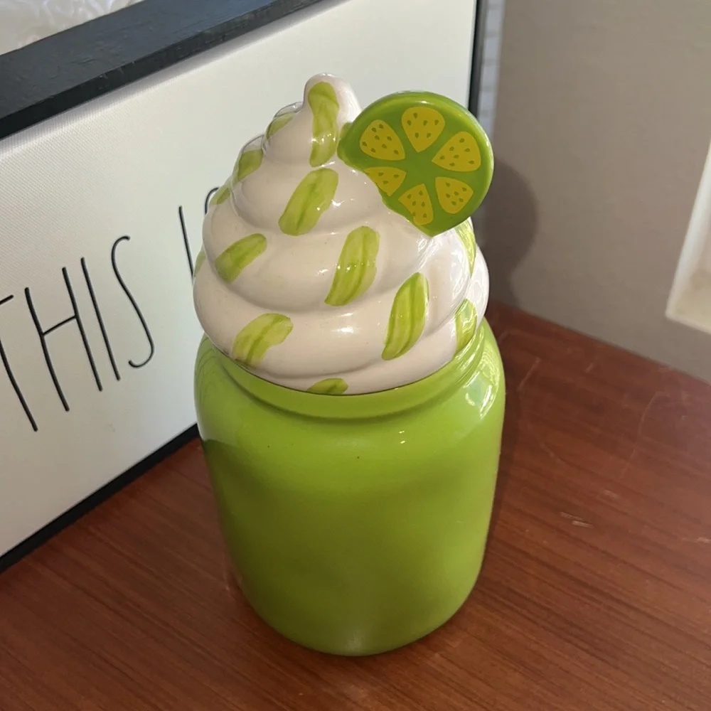 RAE DUNN LIVE WITH ZEST Canister with topper.